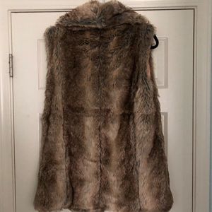 Faux fur vest